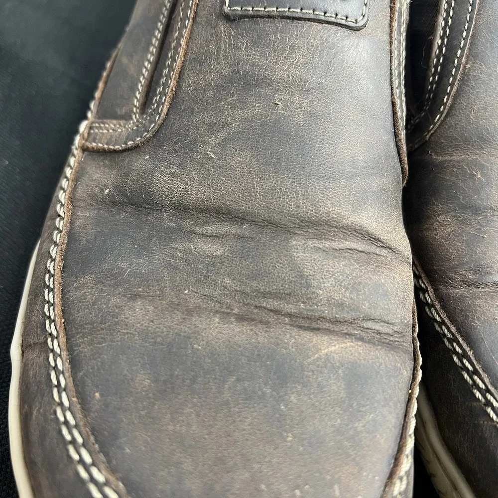 Clarks Extreme Comfort Mens 8.5 Brown Leather Gorpcore‎ Dadcore Minimalist